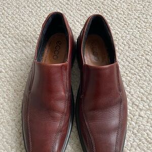 Ecco Brown Leather Loafers Slip-On